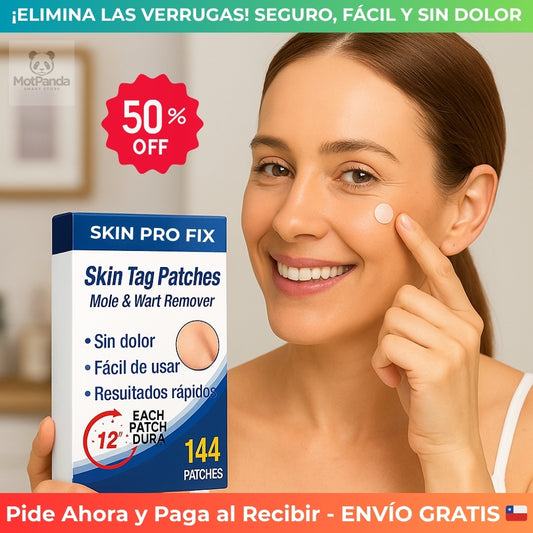 SKIN PRO FIX™ (144x1) Parches Elimina Verrugas y Lunares- SIN DOLOR Ni Complicaciones