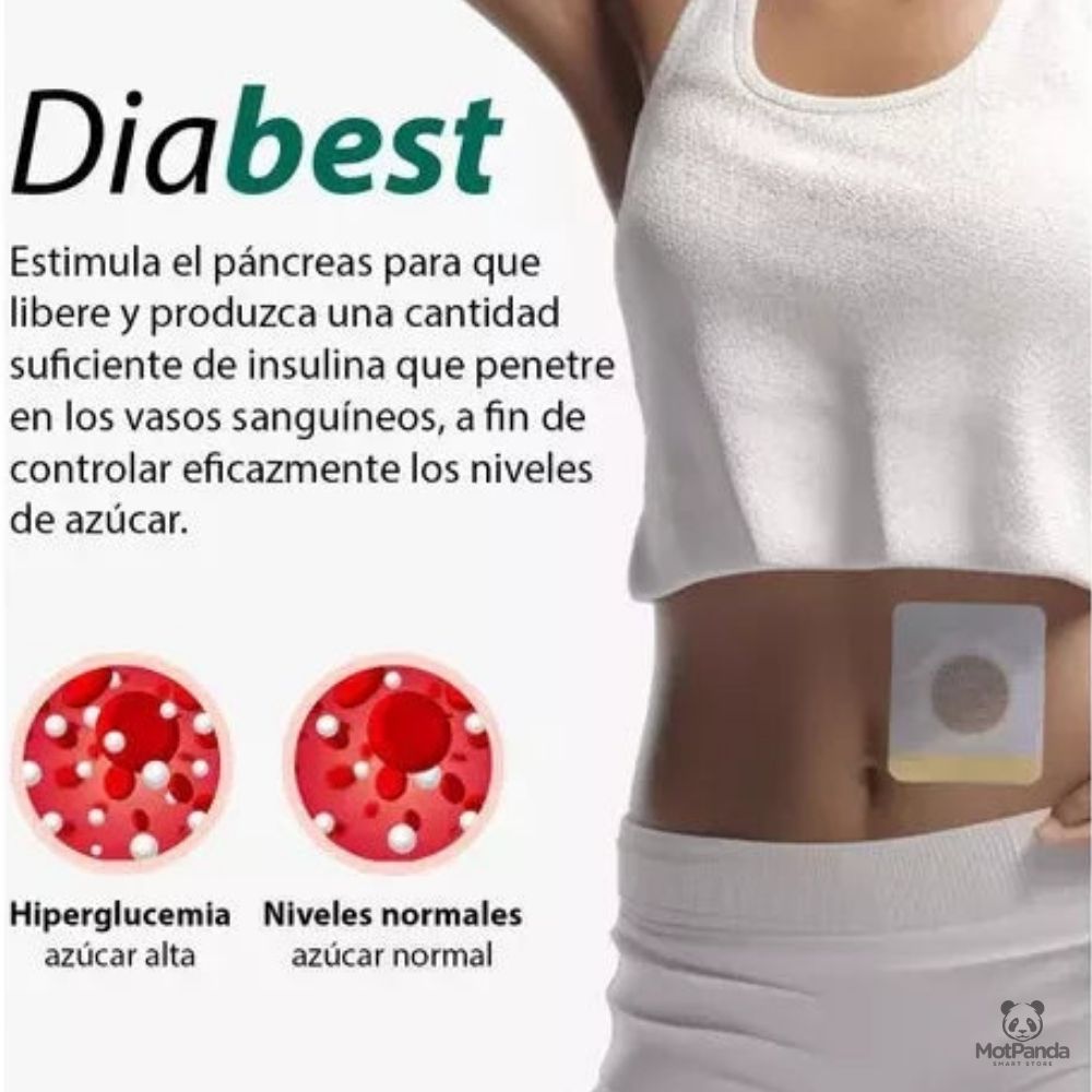Diabest Patch™ BAJA EL AZÚCAR Y BLOQUEA LOS CARBOHIDRATOS