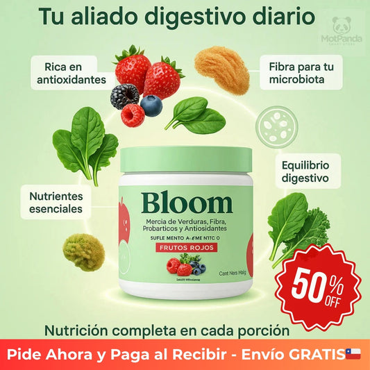 BLOOM GREEN Menos Hinchazón y Más Energía Alivio Natural 100 Grms