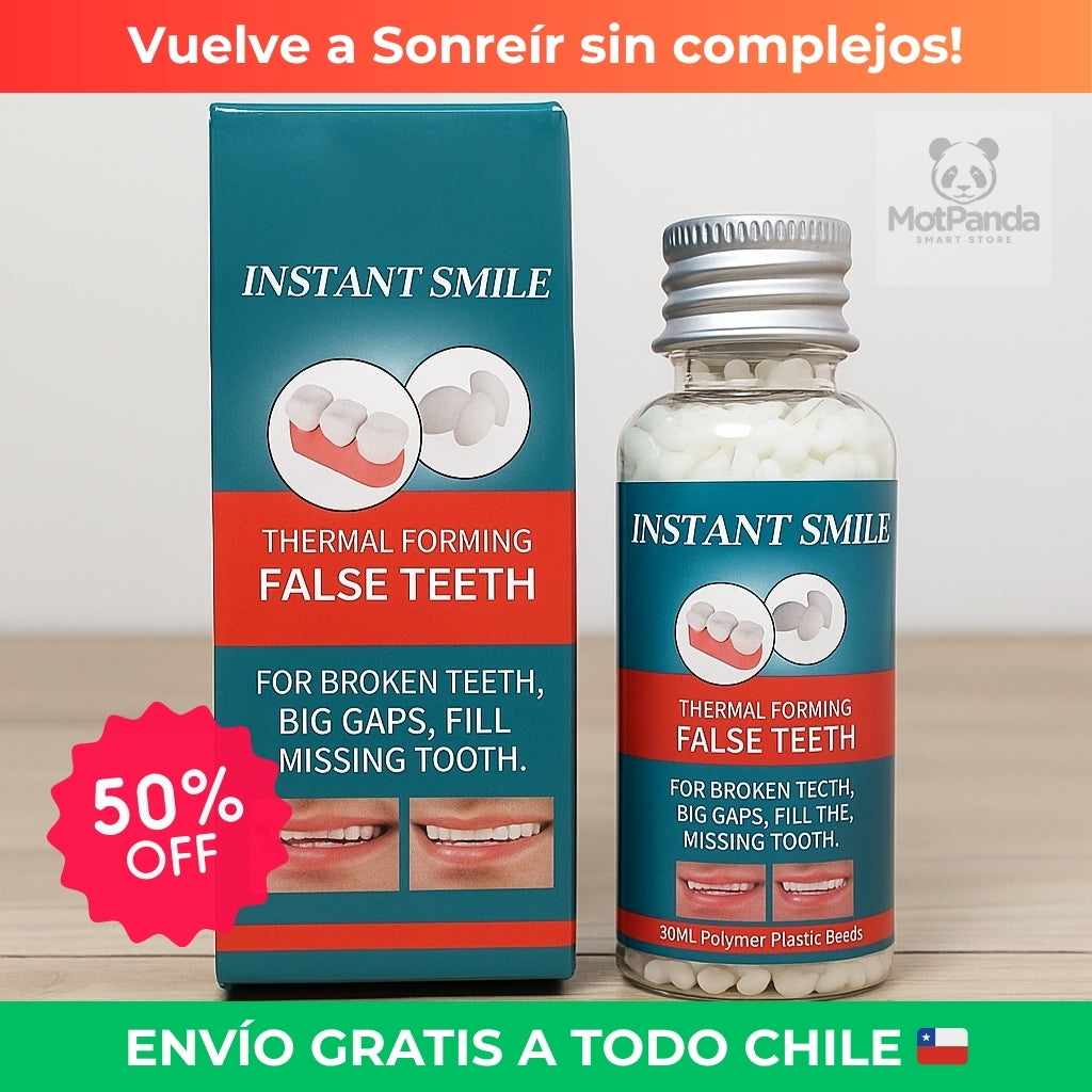 INSTANT SMILE - Oculta el Diente Perdido - Recupera tu sonrisa hoy sin ir al dentista