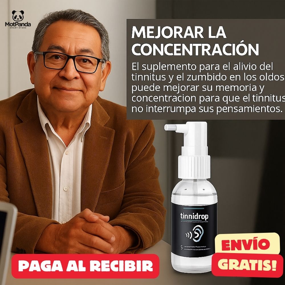 TINNIDROP™ SPRAY – Alivio del zumbido y Limpieza profunda al instante