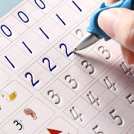 Kit 4 Cuadernos de Caligrafía Reutilizables + Estimula el Aprendizaje Tu hijo escribe con más confianza en días