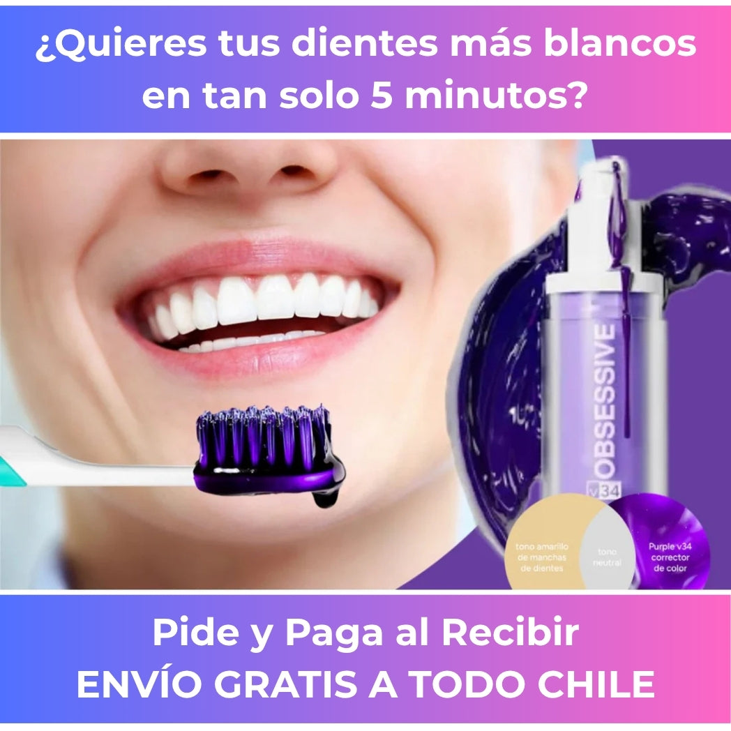 OBSESSIVE™ CORRECTOR DE COLOR V34 Dientes Blancos en Minutos