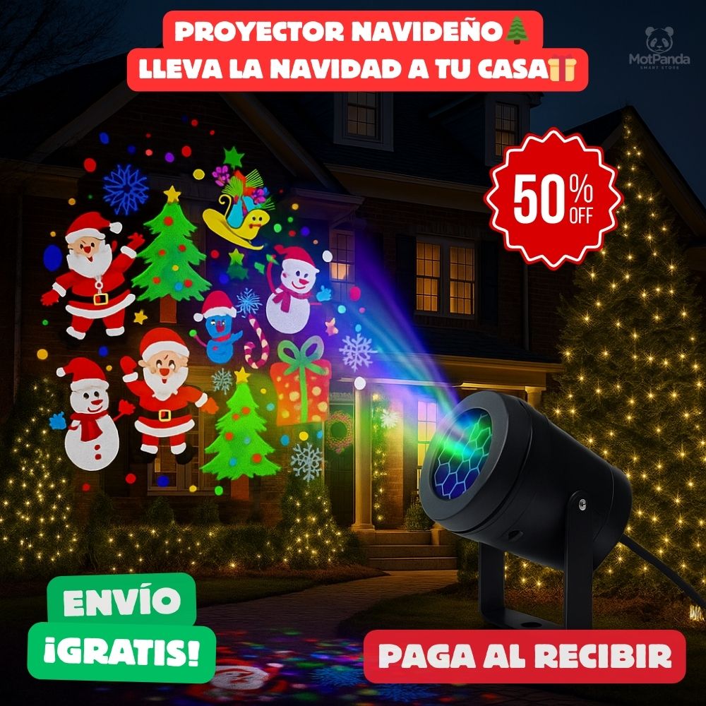 Proyector Led Navideño Xmas Light Pro™ - ILUMINA TU NAVIDAD 🌲
