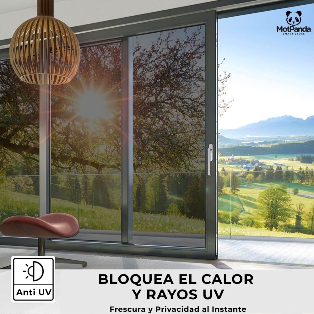 2X1 LÁMINA ANTI-CALOR + PRIVACIDAD ONE WAY™ ( 1 MT x 60 CM c/u) - Vive Fresco, Vive Seguro