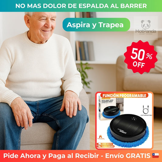 ROBOT ASPIRADORA – ASPIRA Y TRAPEA SOLO Pisos limpios sin agacharte!