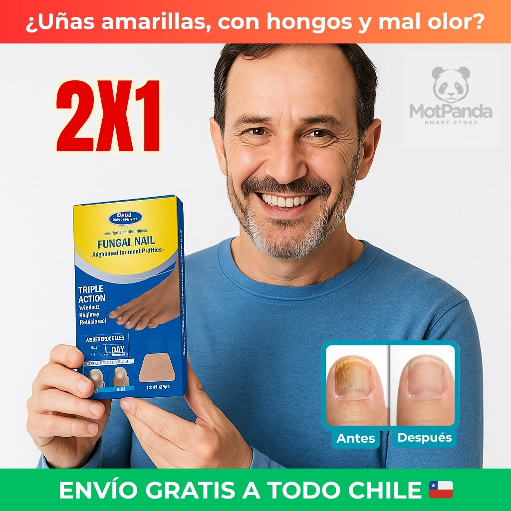 2X1 PARCHES ANTIHONGOS - Uso Fácil y Cómodo - Mejora la apariencia de tus uñas