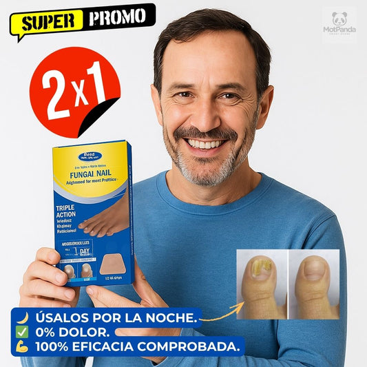 FungaClear™  PARCHES ANTIHONGO para Uñas  Tratamiento completo