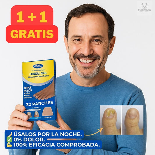 FungaClear™  PARCHES ANTIHONGO para Uñas  Tratamiento completo