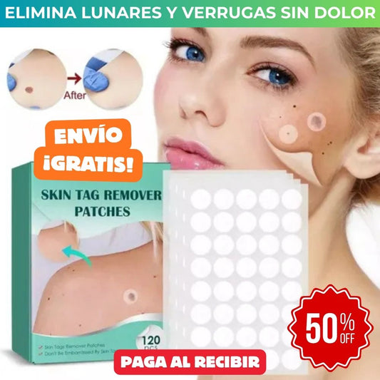 SKIN PRO FIX™ - 120 Parches Elimina Verrugas y Lunares- SIN DOLOR Ni Complicaciones