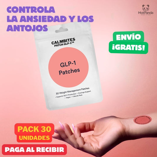 🔥 CalmBites Patch GLP-1™ BLOQUEA ANTOJOS, CONTROLA EL HAMBRE y Quema grasa todo el día (30 Parches)