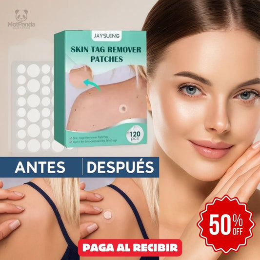 SKIN PRO FIX™ - 120 Parches Elimina Verrugas y Lunares- SIN DOLOR Ni Complicaciones