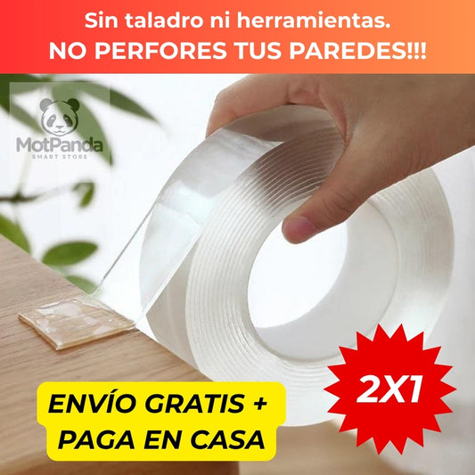 PROMO 2x1 CINTA MÁGICA DOBLE FAZ 3Mt Solución Limpia y Segura para tu Pared